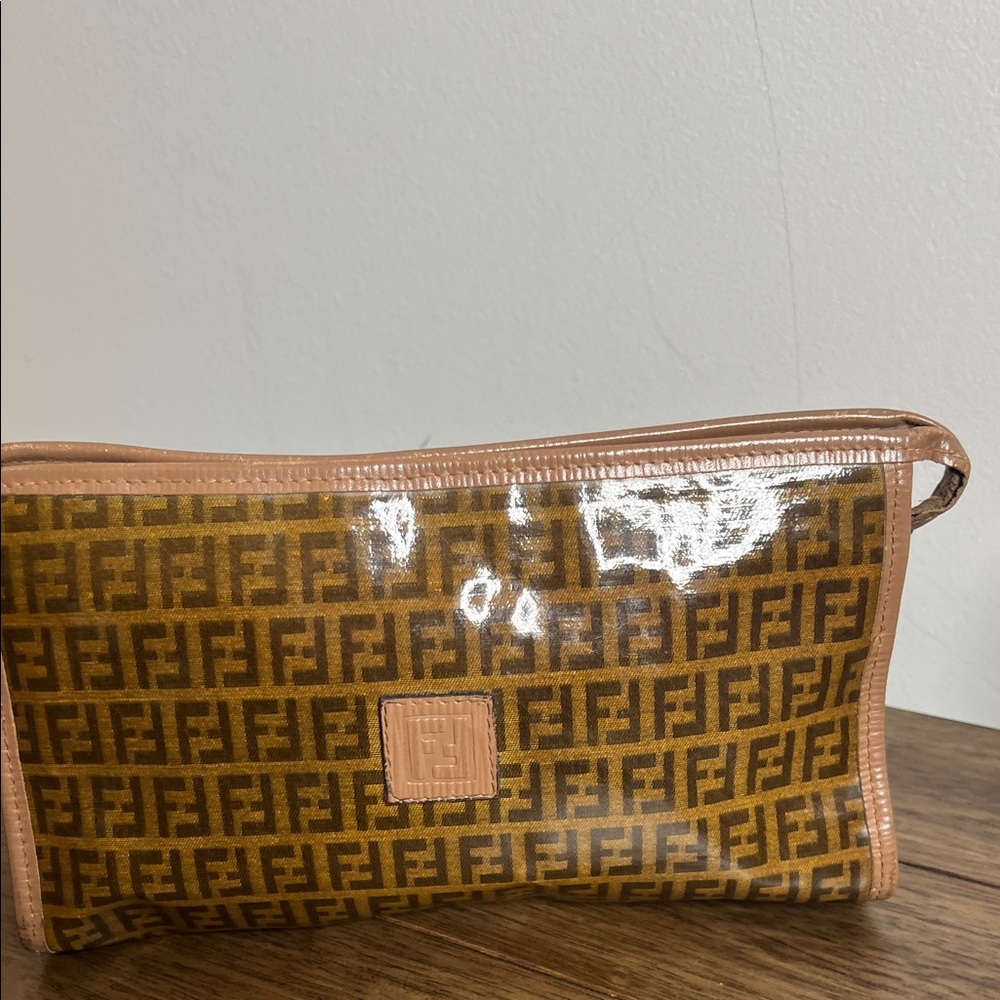 Fendi Black Leather Interior with Gold Logo